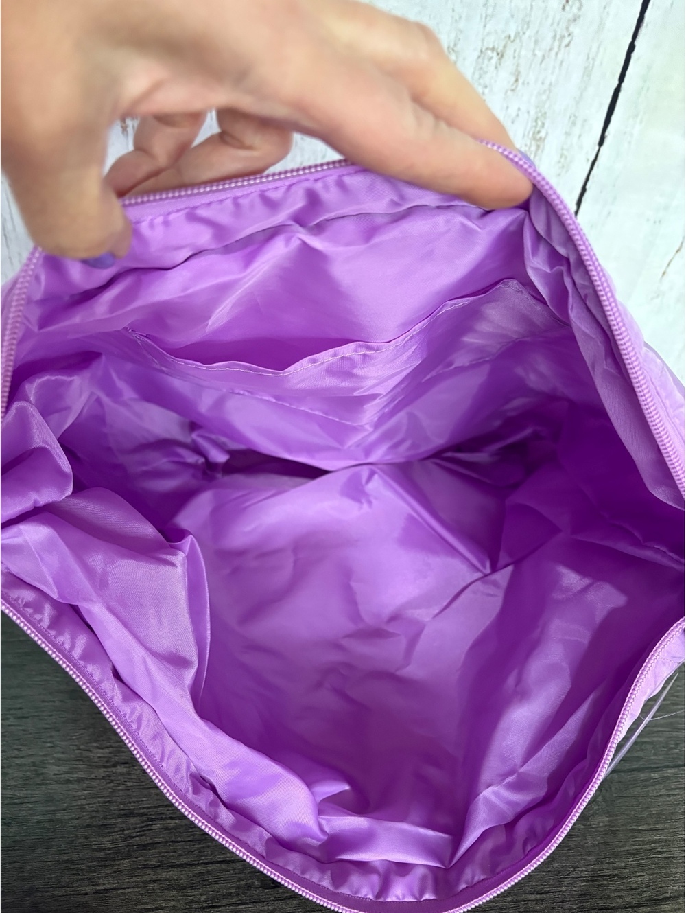 Ulta Beauty Collection Quilted Carryall Tote Bag in Lavender Purple - Picture 6 of 6